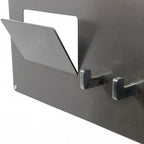 wandkapstok Leatherline Mail 45 cm staal antraciet