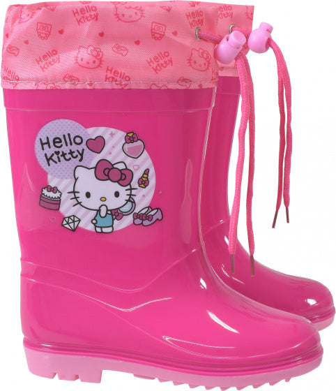 regenlaarzen Hello Kitty meisjes PVC roze/paars maat 32-33
