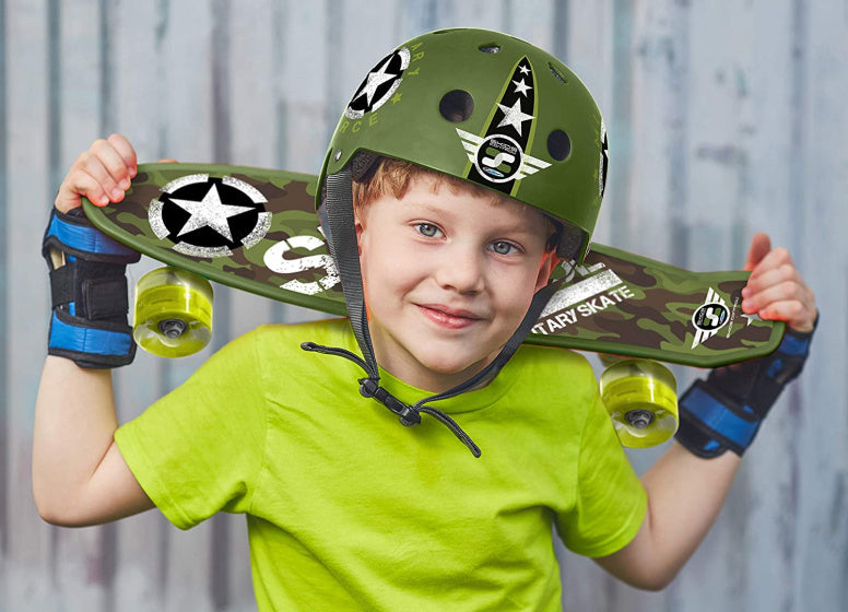 Stamp helm skids control military junior eps abs groen maat 54-60