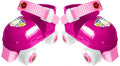 rolschaatsen met bescherming Animals roze maat 23-27