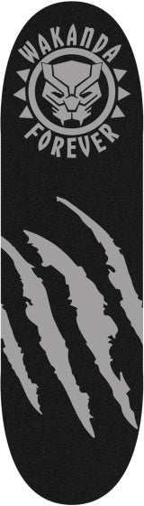 skateboard Black Panther 71 x 20 cm zwart