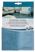 microvezeldoeken 35 x 35 cm microfiber blauw 2 stuks