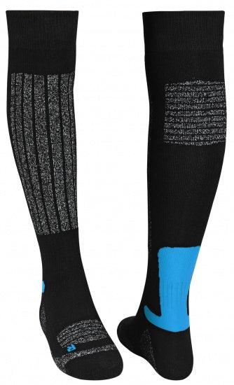 skisokken unisex zwart/grijs/blauw per paar maat 31/34