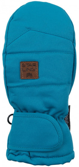skiwanten Taslan junior polyester blauw maat 5/140