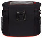 stuurtas Ovaal 10,7 liter zwart/rood
