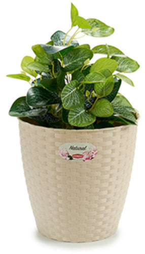 bloempot Natural 24 x 22,5 cm beige