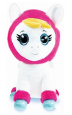 knuffel K3 Alpaca met muziek 20 cm wit/roze
