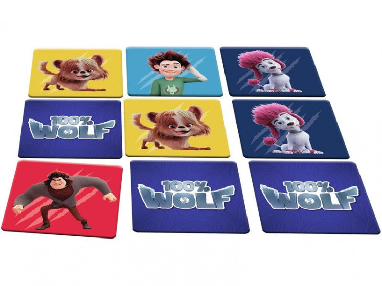 memo spel Memory 100% Wolf junior karton paars