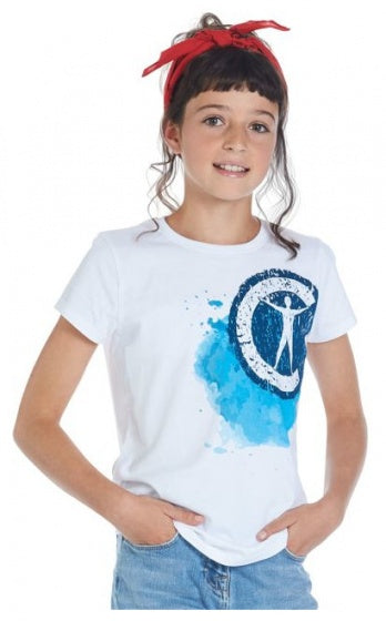 Studio 100 T-shirt en bandana Campus 12 meisjes wit maat 128