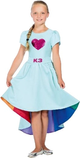 verkleedjurk K3 Love Cruise blauw maat 152