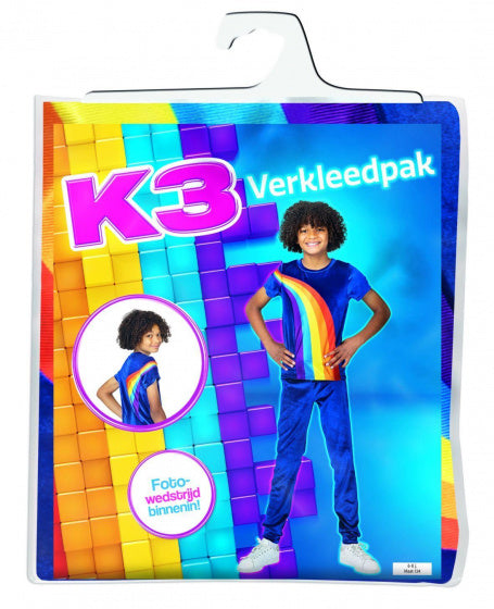 Studio 100 k3 verkleedpak regenboog - 3-5 jaar