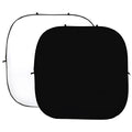Studioking background board wit zwart 240x240 cm