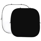 Studioking background board wit zwart 240x240 cm