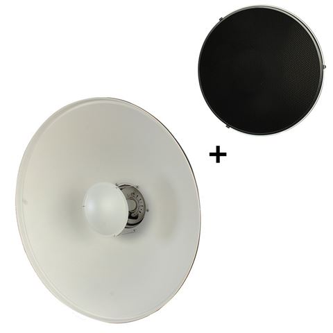 Studioking beauty dish wit sk-bd550w 55 cm met honingraat