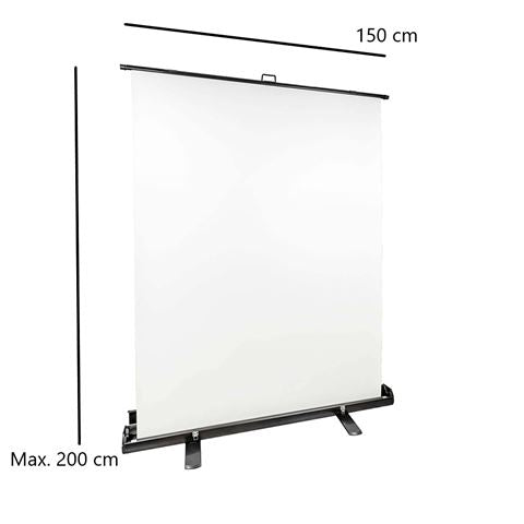 StudioKing Roll-Up Achtergrondscherm FB-150200FW 150x200 cm Wit