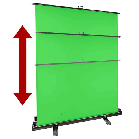 StudioKing Roll-Up Green Screen FB-150200FG 150x200 cm Chroma Groen