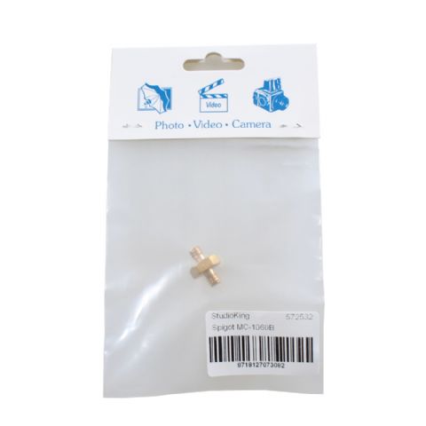 Studioking spigot verloopnippel mc-1060b 1 4 male 1 4 male