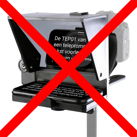StudioKing Teleprompter Autocue TEP01 voor Smartphones