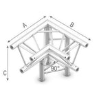 StudioKing Studioking Truss Driehoek 90 Graden Hoek Omlaag Rechts Top Omlaag