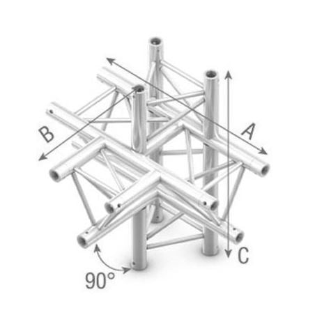 StudioKing Studioking Truss T-Kruis 90 Graden 5 Wegs Apex Omhoog Omlaag