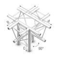 StudioKing Studioking Truss T-Kruis 90 Graden 5 Wegs Apex Omlaag