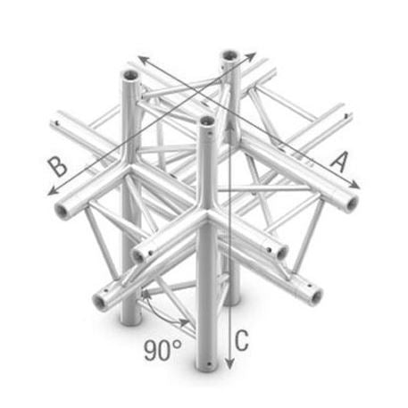 StudioKing Studioking Truss T-Kruis 90 Graden 6 Wegs Apex Omhoog Omlaag