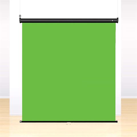 StudioKing Wand Pull-Down Green Screen FB-180200WG 180x200 cm Chroma Groen