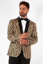 kostuum The Jag heren polyester lichtbruin maat 60