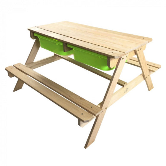 picknicktafel Dual Top 2.0 Zand & Water 90 cm FSC hout