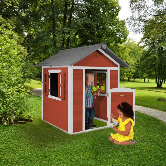 speelhuis Lodge 133 x 111 x 133 cm 100% FSC hout rood