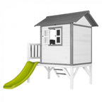 speelhuis Lodge XL 190 x 260 x 167 cm grijs/wit