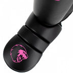 scheenbeschermers vechtsport zwart/roze maat XS