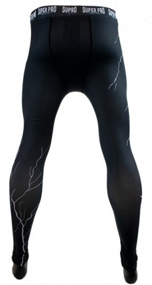 sportlegging Thunder heren polyester zwart maat XS