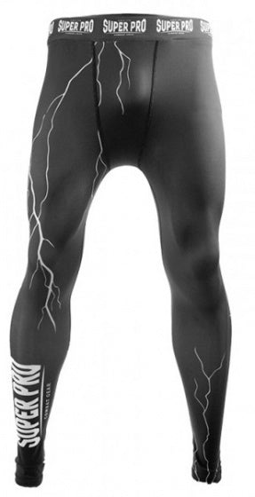 sportlegging Thunder heren polyester zwart maat XS