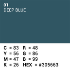 Superior achtergrondpapier 01 deep blue 1,35 x 11m