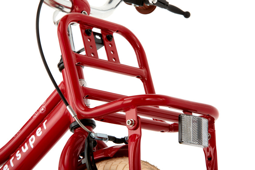 Supersuper Cooper 12 Inch 22 cm Meisjes Terugtraprem Rood