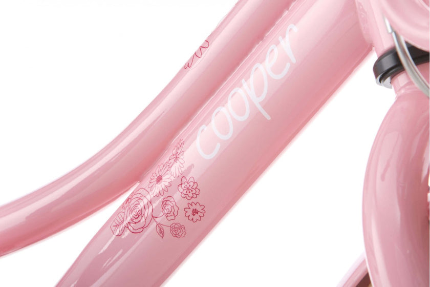 Supersuper Meisjesfiets cooper bamboo 12 staal roze