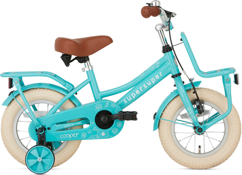 Supersuper Meisjesfiets cooper 12 turquoise