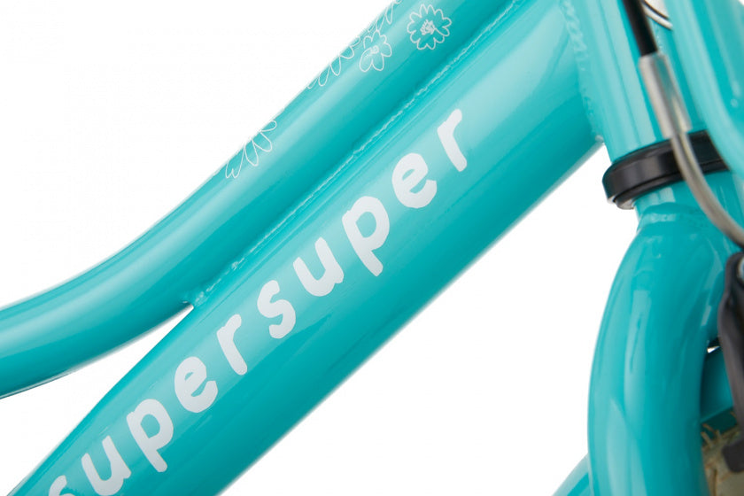 Supersuper Meisjesfiets cooper 14 turquoise