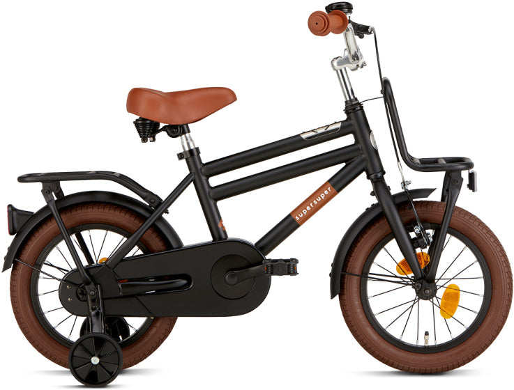 Supersuper Jongensfiets cooper 14 staal zwart