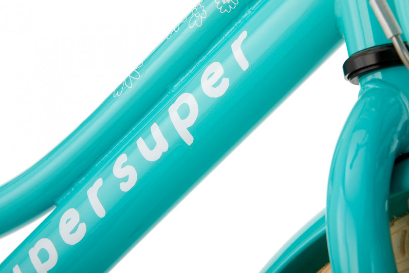 Supersuper Meisjesfiets cooper 18 staal turquoise