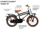 Supersuper Jongensfiets cooper jongens 16 staal zwart