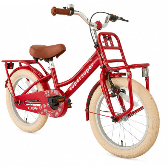 Supersuper Meisjesfiets cooper 16 staal rood