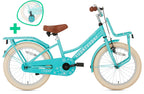 Supersuper Meisjesfiets cooper 18 staal turquoise