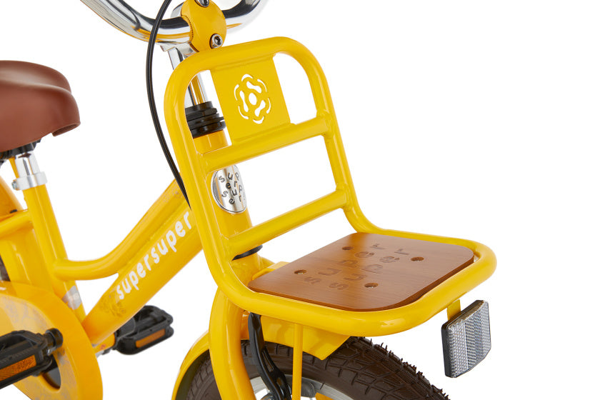 Supersuper Meisjesfiets cooper bamboo 16 staal geel