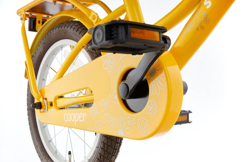 Supersuper Meisjesfiets cooper bamboo 16 staal geel