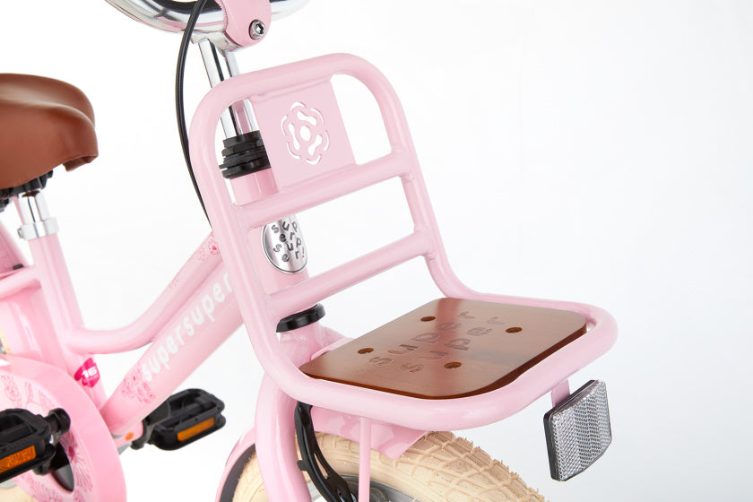 Supersuper Meisjesfiets cooper bamboo 16 staal roze