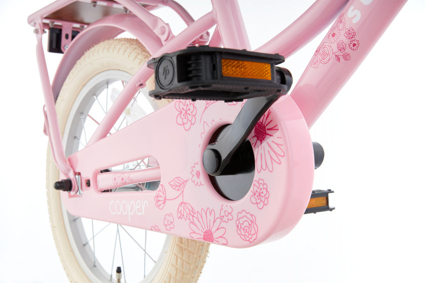 Supersuper Meisjesfiets cooper bamboo 16 staal roze