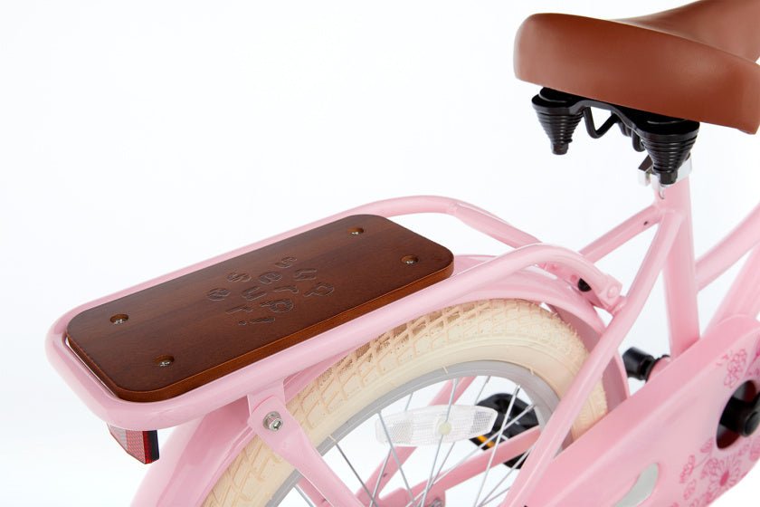 Supersuper Meisjesfiets cooper bamboo 18 staal roze