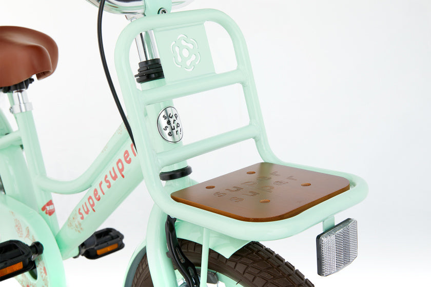 Supersuper Meisjesfiets cooper bamboo 18 staal pistache